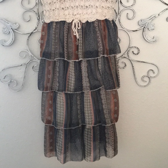 Crochet Ruffled Dress - Picture 3 of 5